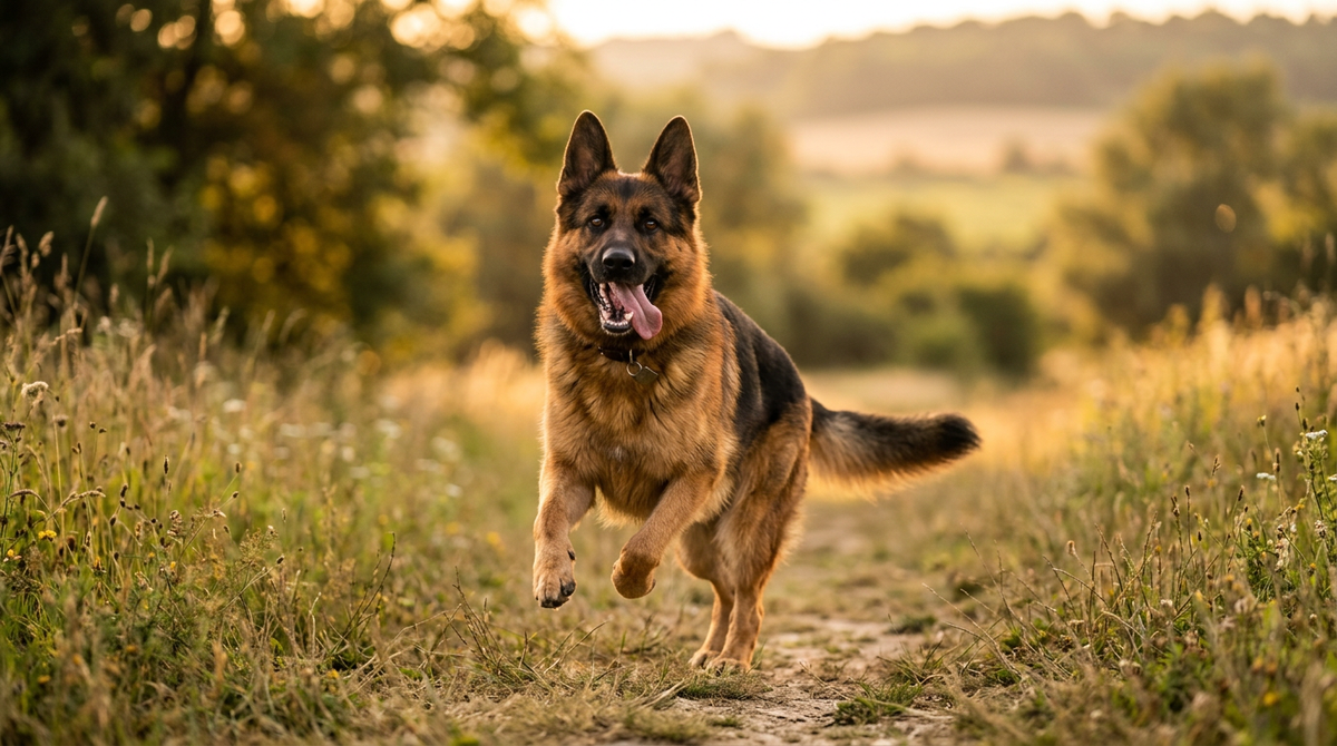 German Shepherd healthy and energetic — INMUNOPET